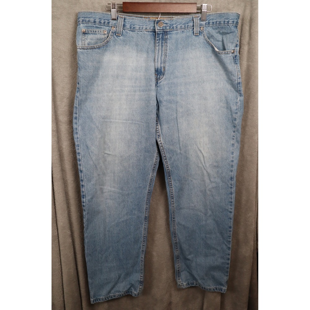 Red Camel Mens Light Wash Straight Leg Denim Jeans 40x30 Style 8943 Blue